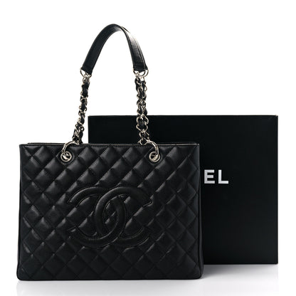 Chanel Caviar Quilted Grand Shopping Tote GST Black 14 of 14