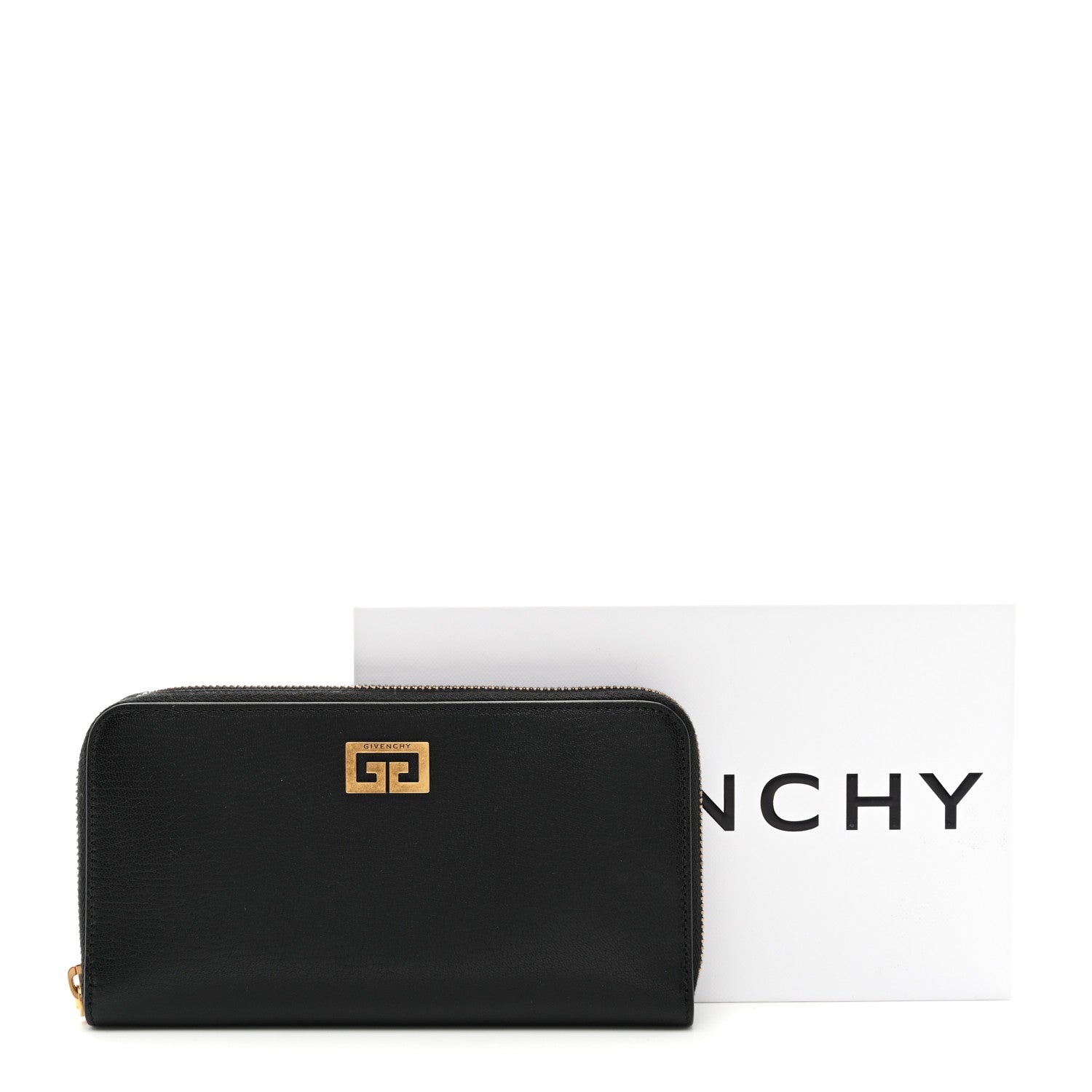Givenchy Sugar Goatskin GV3 Zip Around Wallet Black 8 of 8