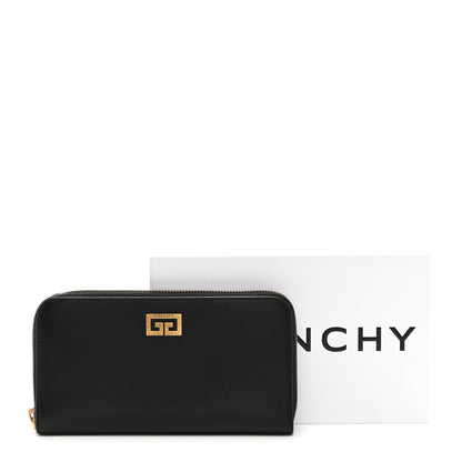 Givenchy Sugar Goatskin GV3 Zip Around Wallet Black 8 of 8