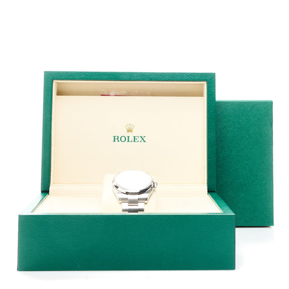 Rolex Stainless Steel 41mm Oyster Perpetual Watch Green 134300 5 of 5