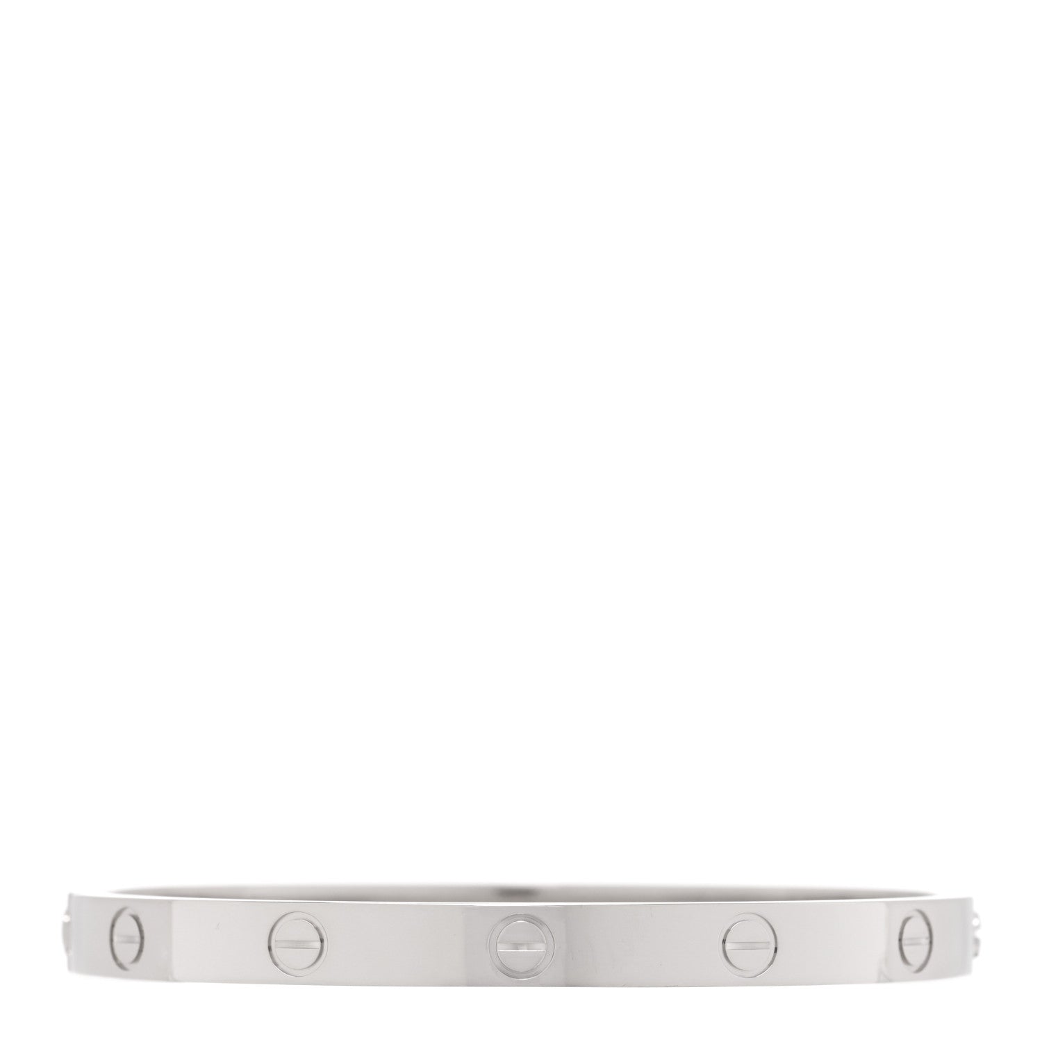 Cartier 18K White Gold LOVE Bracelet 18 2 of 8