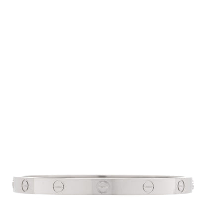 Cartier 18K White Gold LOVE Bracelet 18 2 of 8