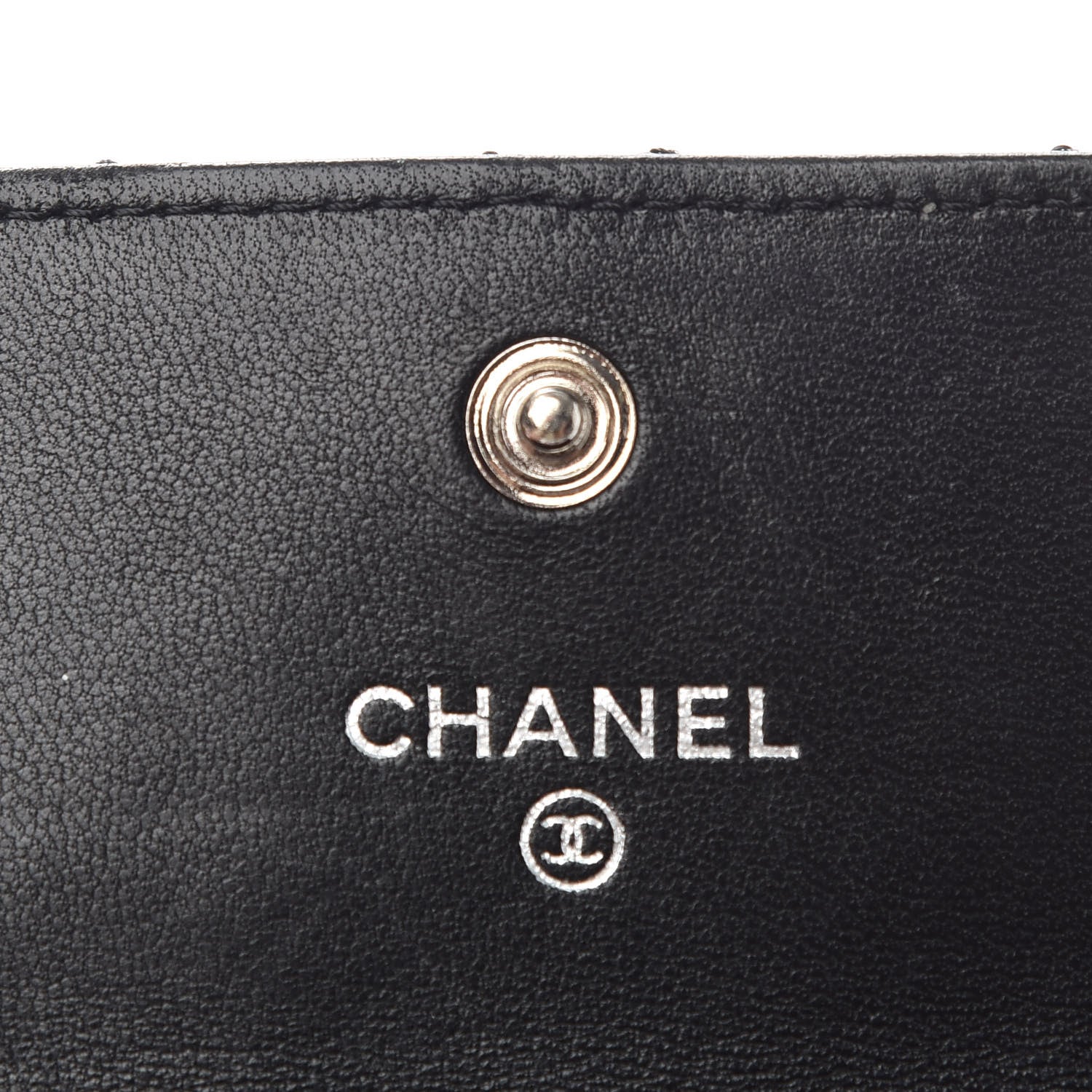 Chanel Lambskin Quilted Flap Card Holder Black 7 of 8