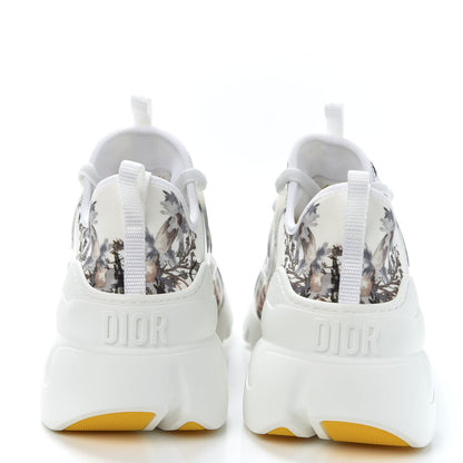 Christian Dior Neoprene Rubber Champetre Print Womens D-Connect Sneakers 40.5 White Multicolor 5 of 12