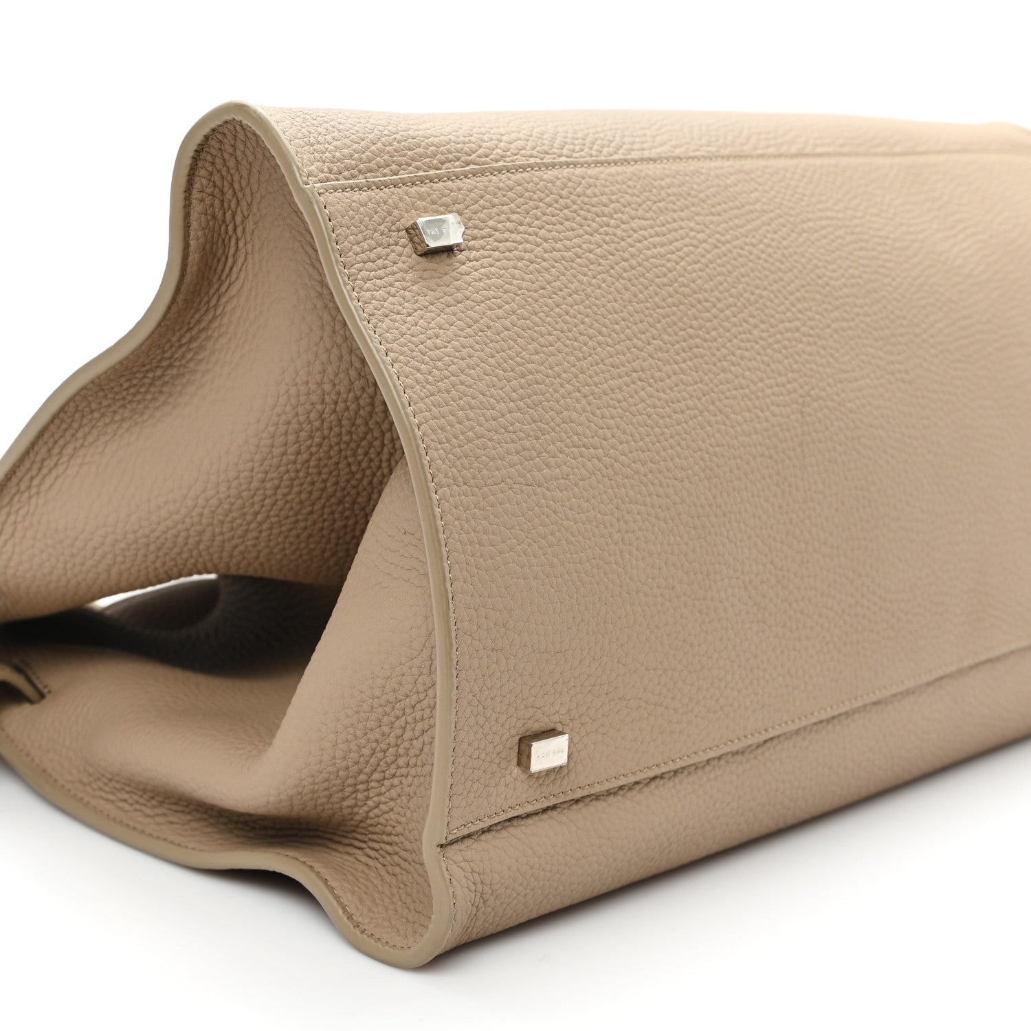 The Row Matte Grained Calfskin Soft Margaux 15 Dark Taupe 8 of 10