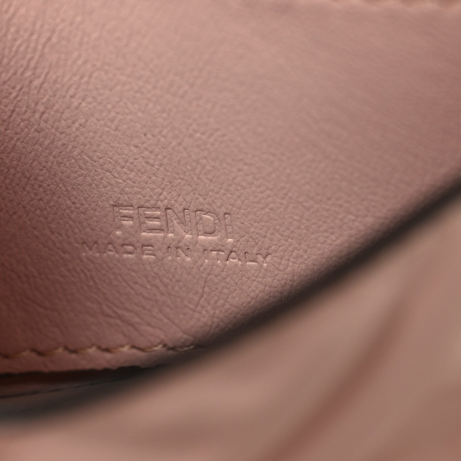 Fendi Nappa Matisse FF Embossed Nano Maxi Buckle Baguette Charm Rosa Quarzo 6 of 9