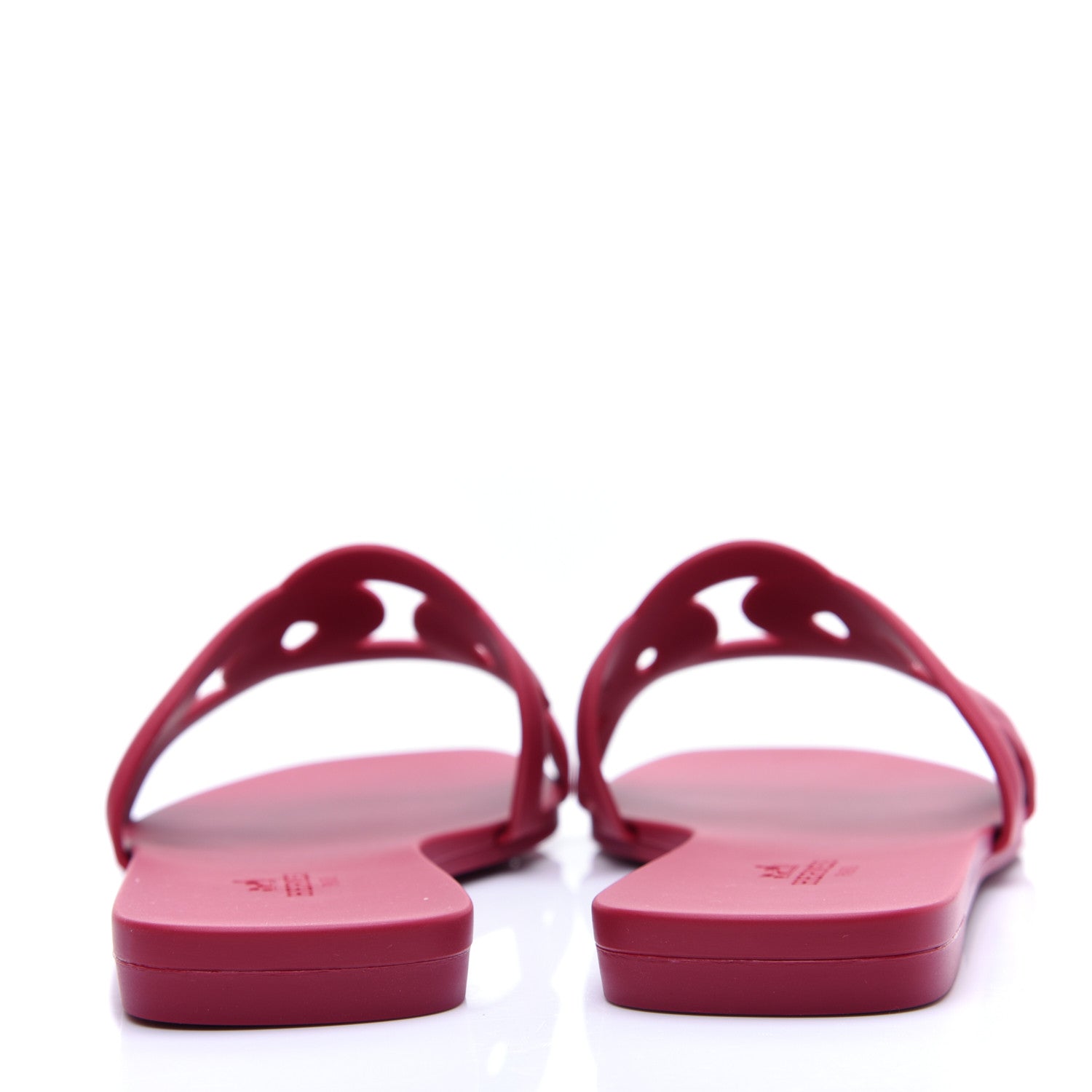 Hermes Rubber Aloha Sandals 37 Rose Baie 4 of 9