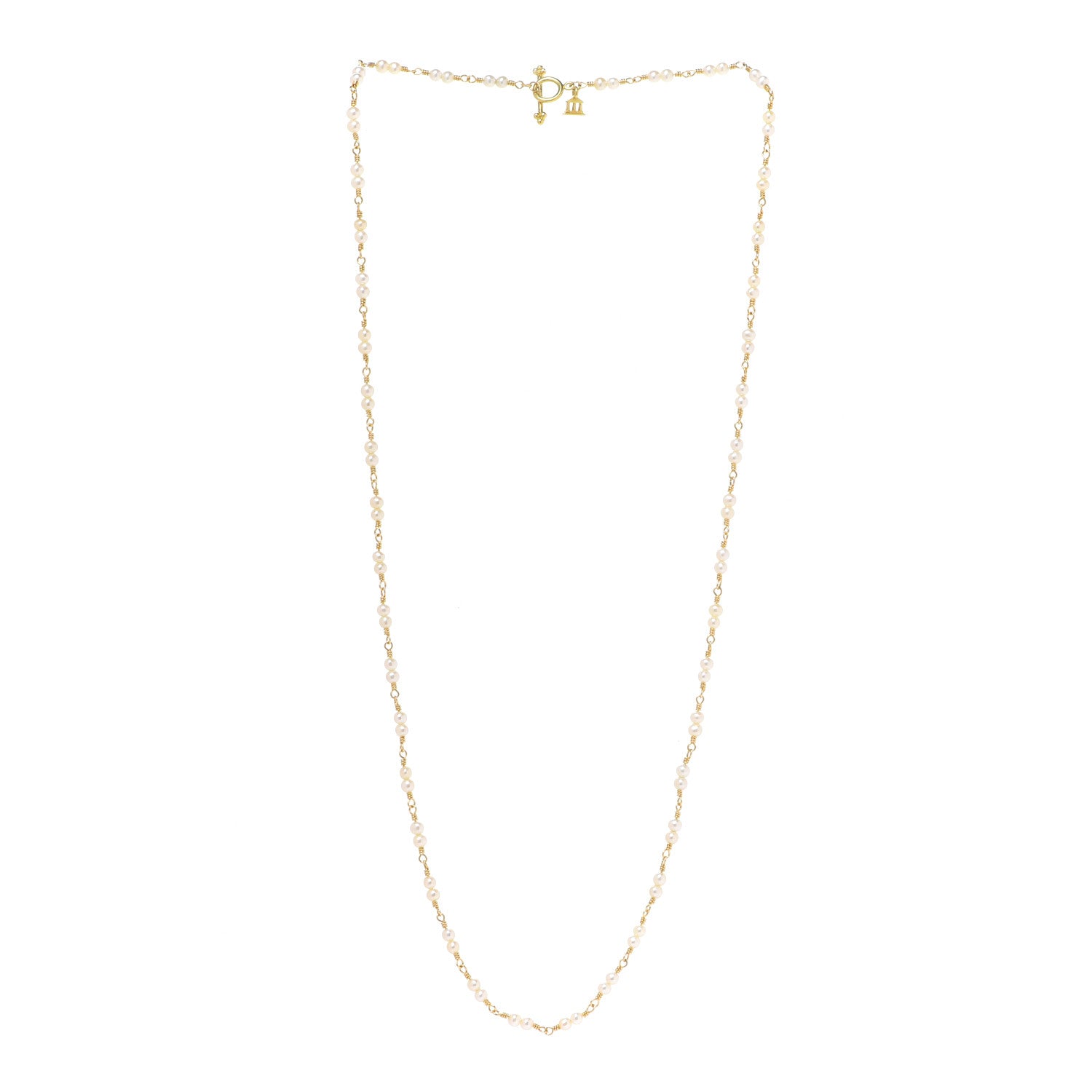 Temple St. Clair 18K Yellow Gold Pearl Karina Necklace 3 of 5