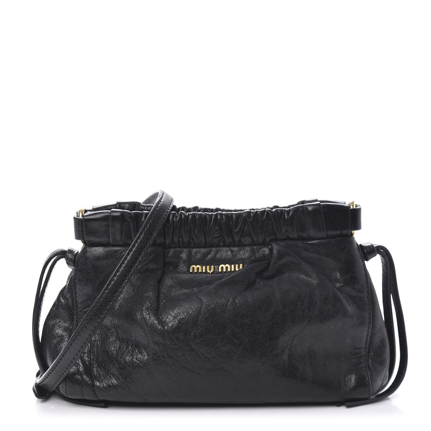 Vitello Crossbody Pouch Black