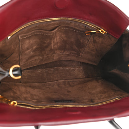 Louis Vuitton Monogram Cuir Orfevre Tote W PM Prunille 5 of 18
