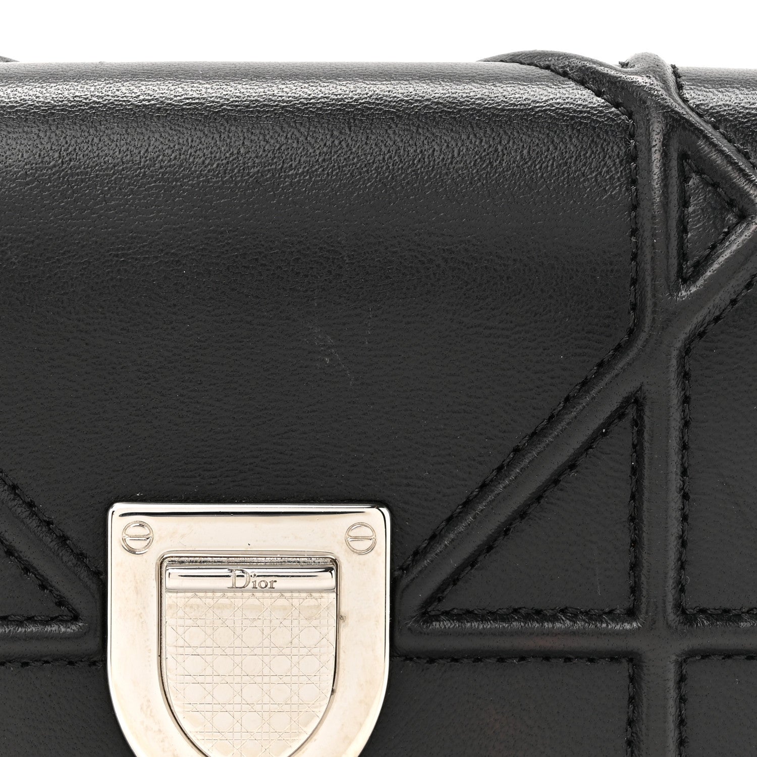 Christian Dior Lambskin Baby Diorama Flap Bag Black 7 of 11