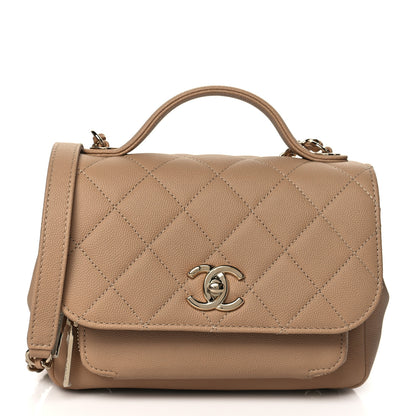 Chanel Caviar Quilted Small Business Affinity Flap Beige 1 of 10