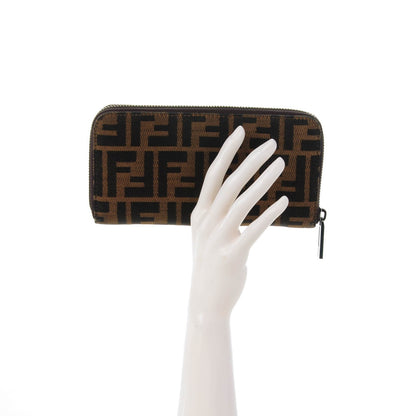 Fendi Zucca Zip Around Wallet Tobacco 2 of 7