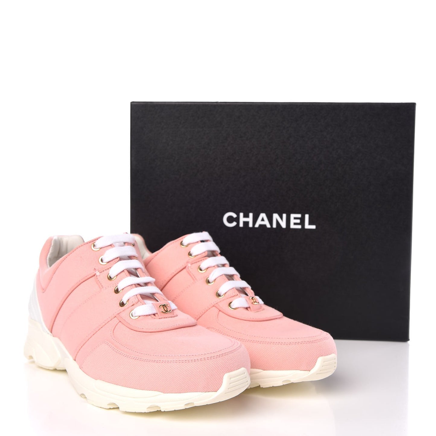 Fabric CC Sneakers 41.5 Salmon