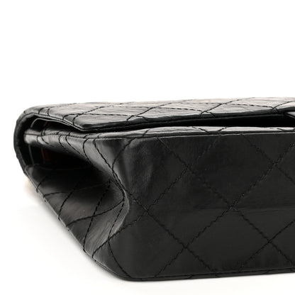 Chanel Aged Calfskin Quilted 50th Anniversary 2.55 Reissue 227 Flap Black 10 of 11