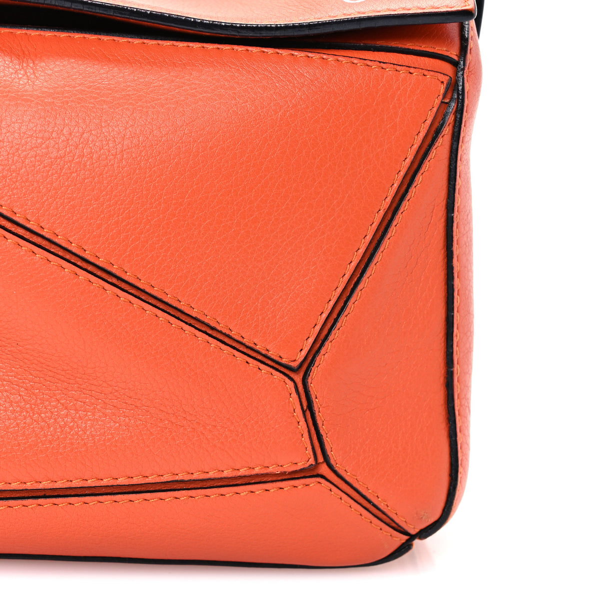 Calfskin Small Puzzle Bag Coral