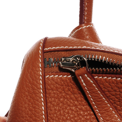Hermes Taurillon Clemence Lindy 30 Gold 10 of 13