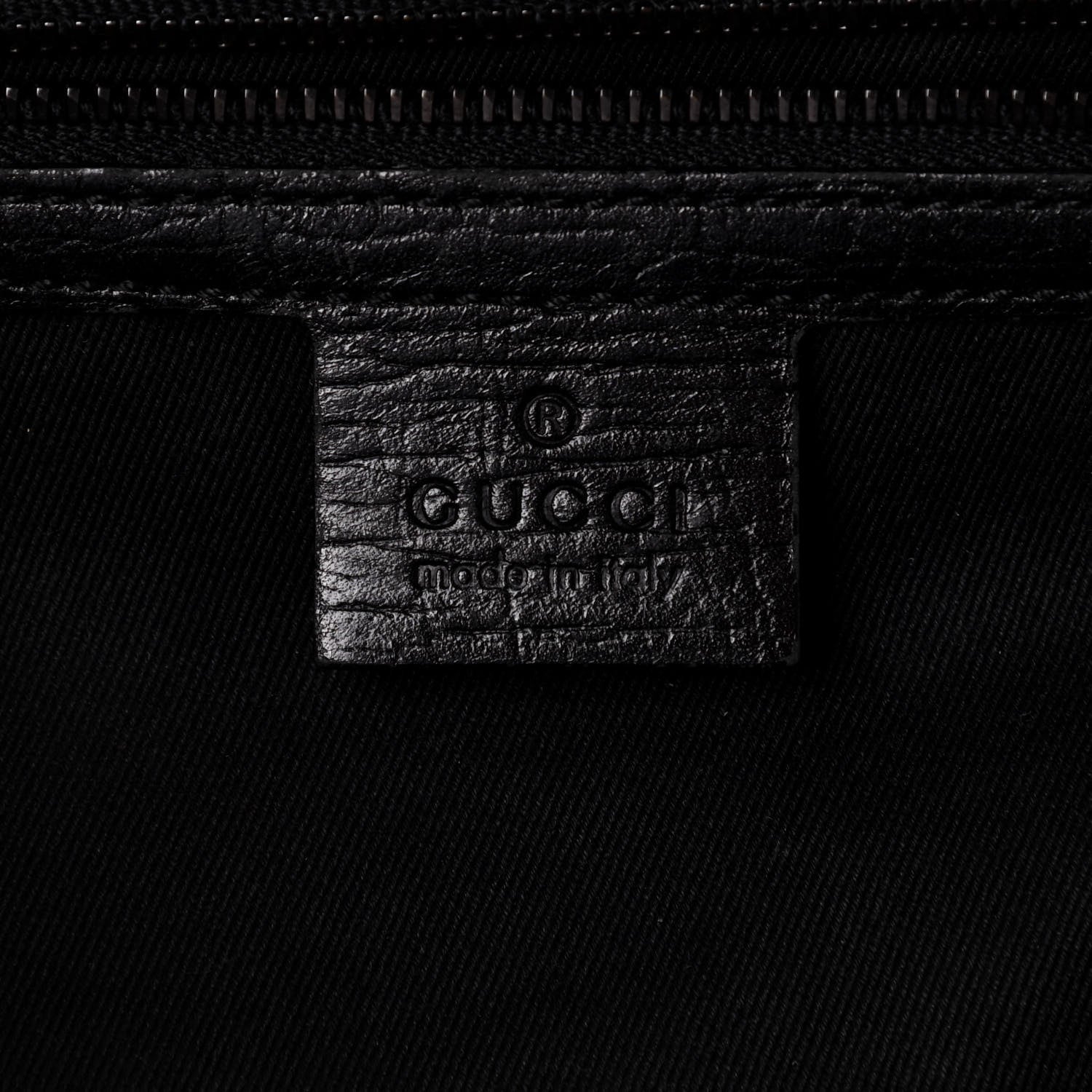 Gucci Monogram Bamboo Bullet Bag Black 6 of 9