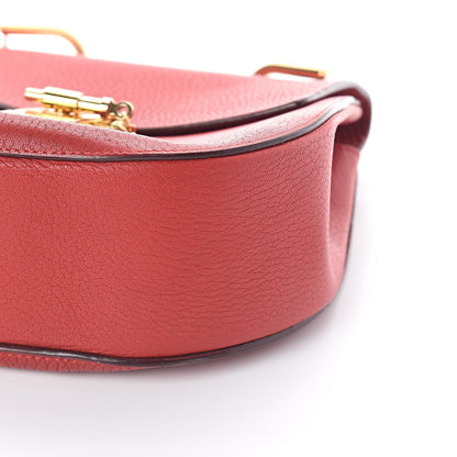 Chloe Grained Lambskin Drew Shoulder Bag Plaid Red 9 of 9