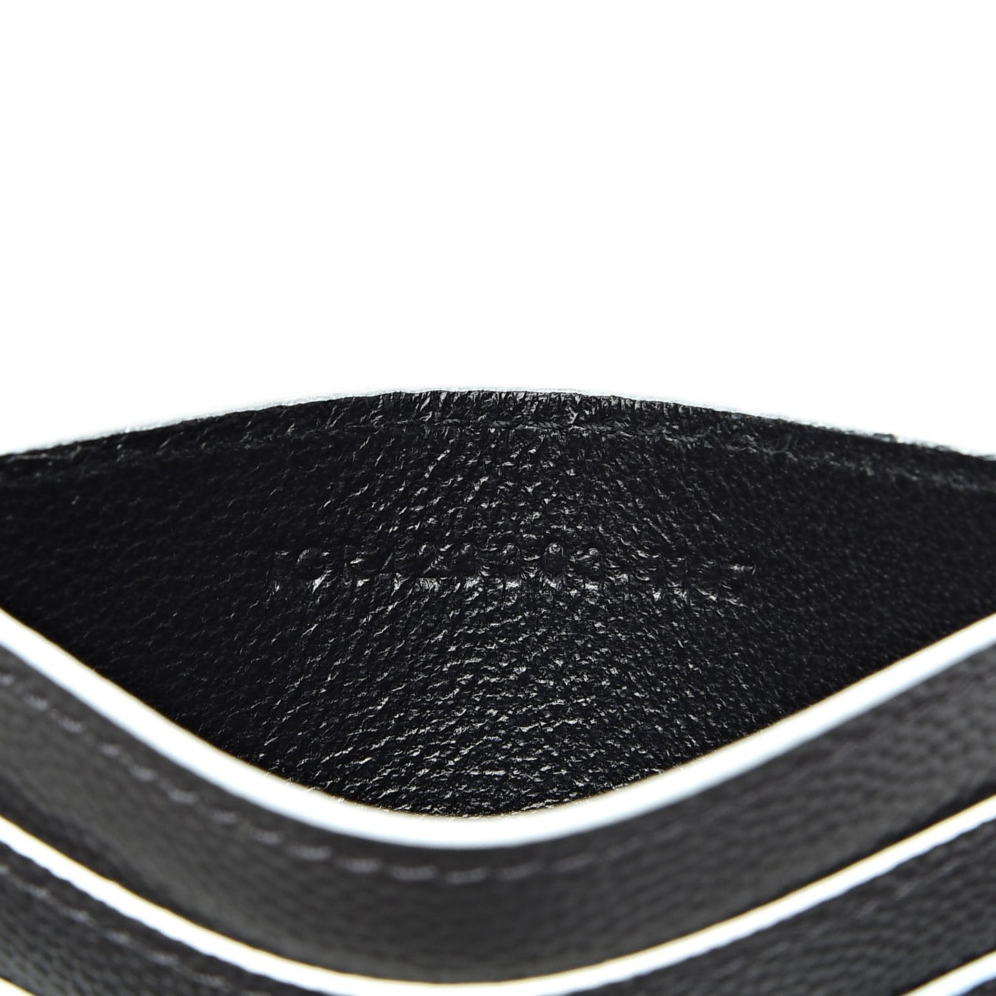 Grain De Poudre Monogram Credit Card Case Grey