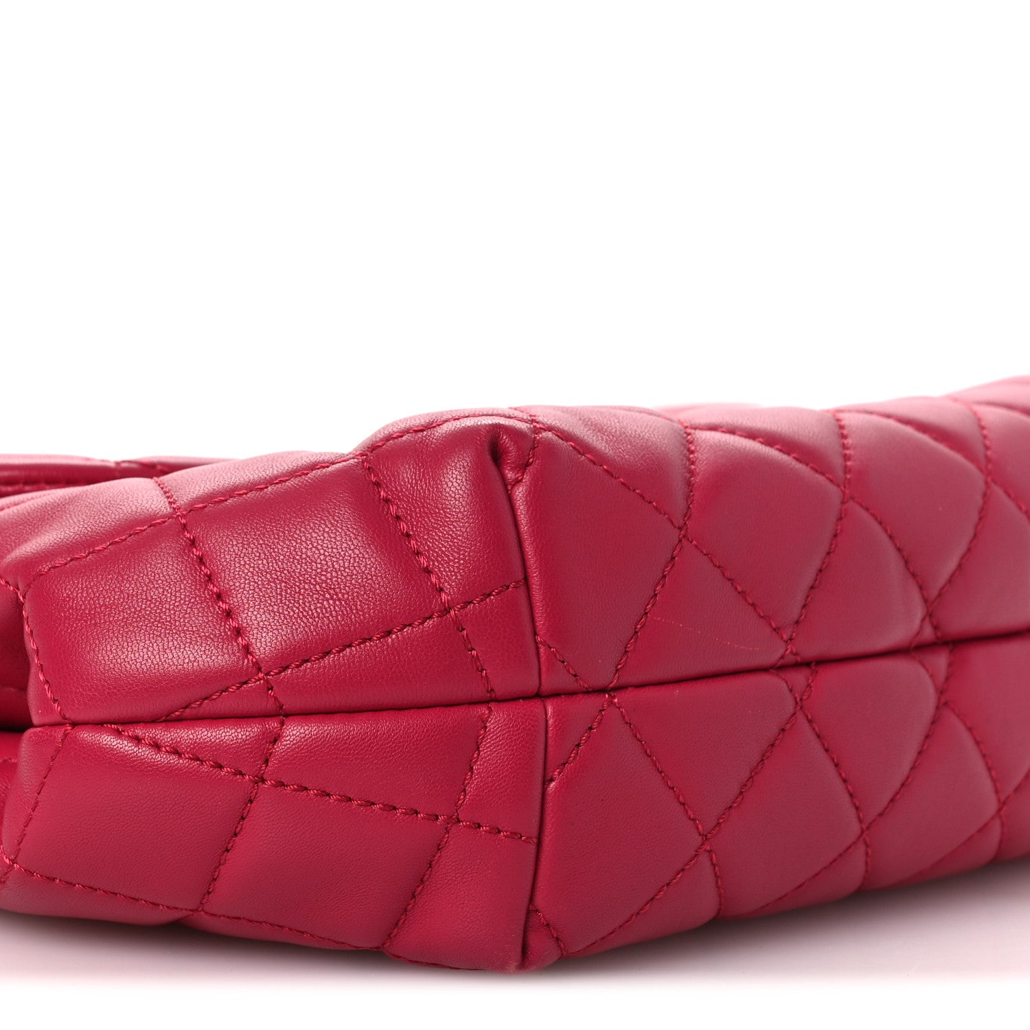 Chanel Lambskin Quilted Large Daily Supple Flap Dark Pink 9 of 15