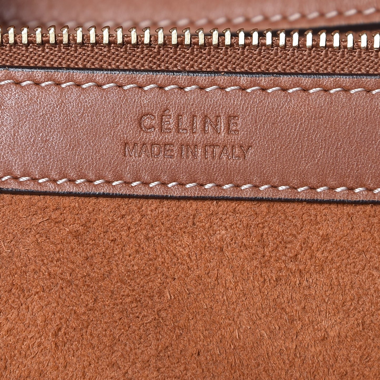 Smooth Calfskin Medium Belt Cabas Phantom Brown