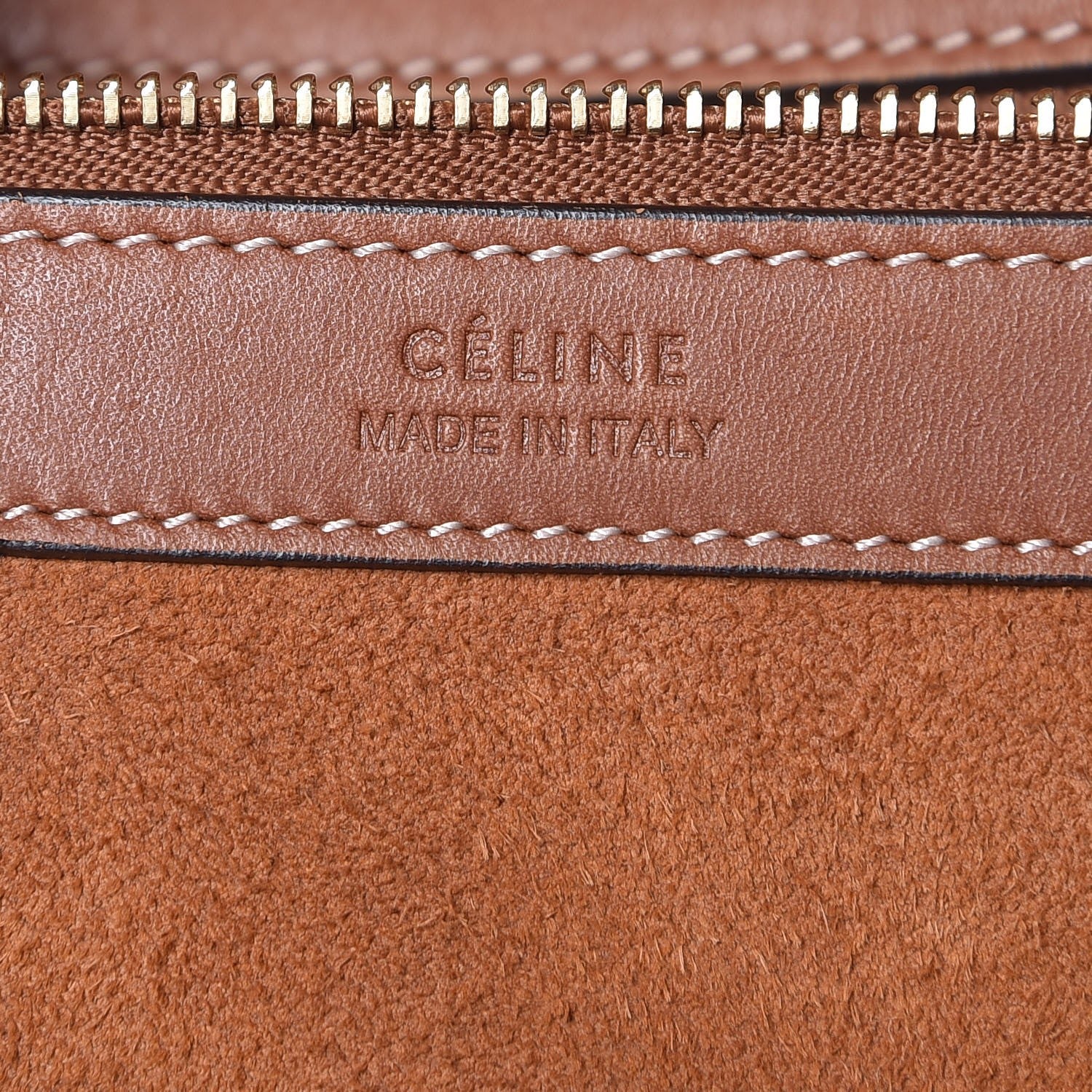 Celine Smooth Calfskin Medium Belt Cabas Phantom Brown 7 of 8
