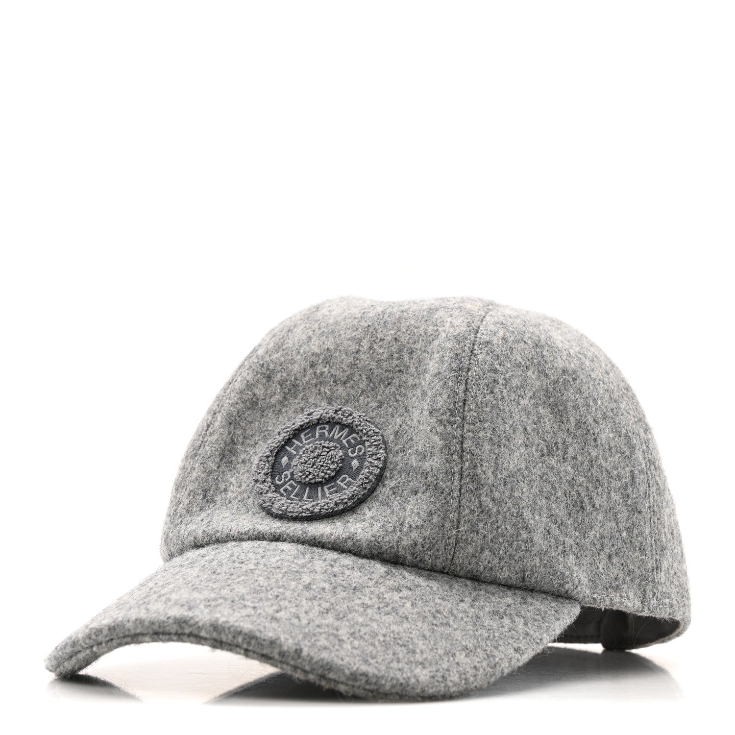 Hermes Wool Davis Varsity Hat 58 Gris Clair 1 of 11