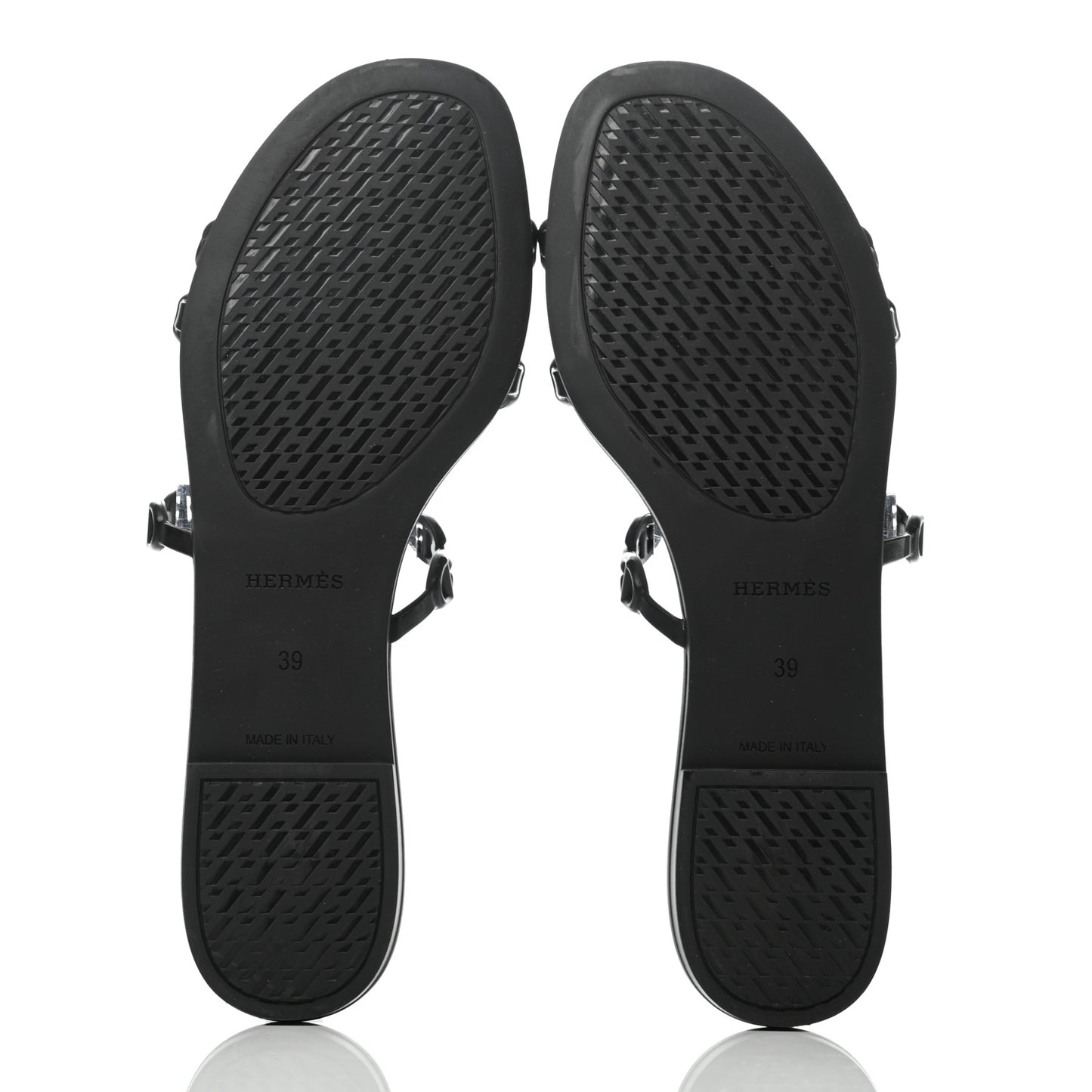 Rubber Chaine d'Ancre Nude Sandals 39 Black