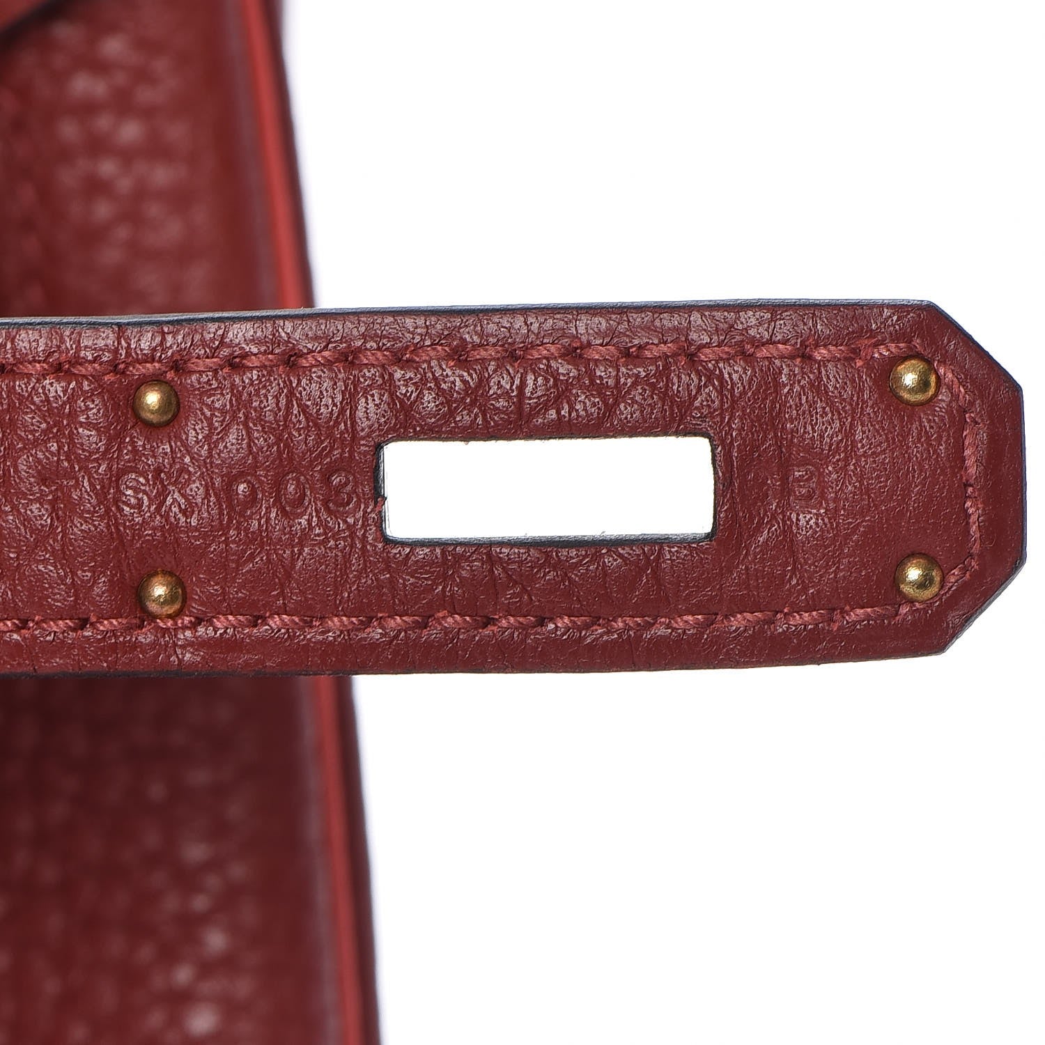 Hermes Togo Horseshoe Bi-Color Birkin 35 Rouge H Bougainvillea 16 of 33