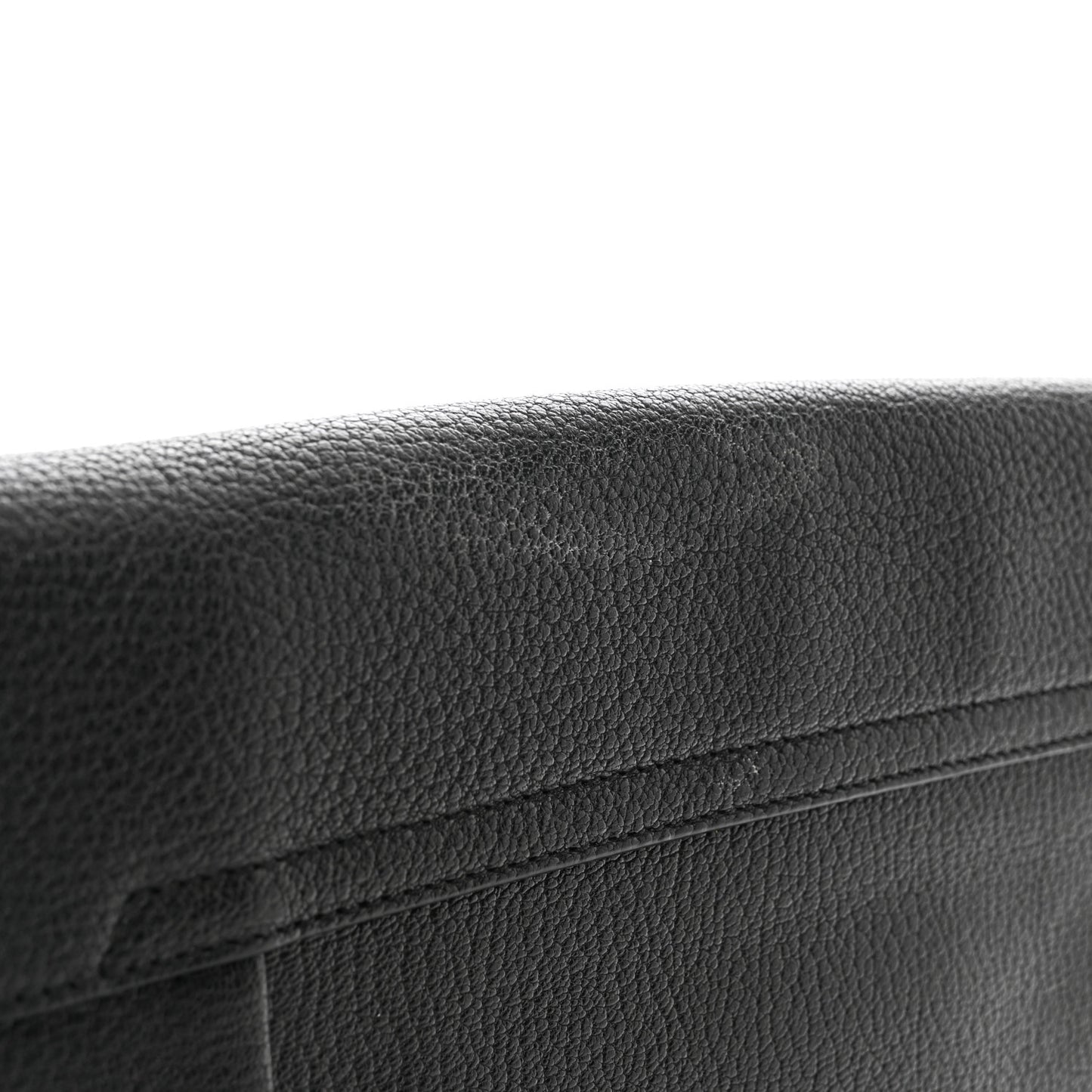 Elsie Goatskin Clutch Black