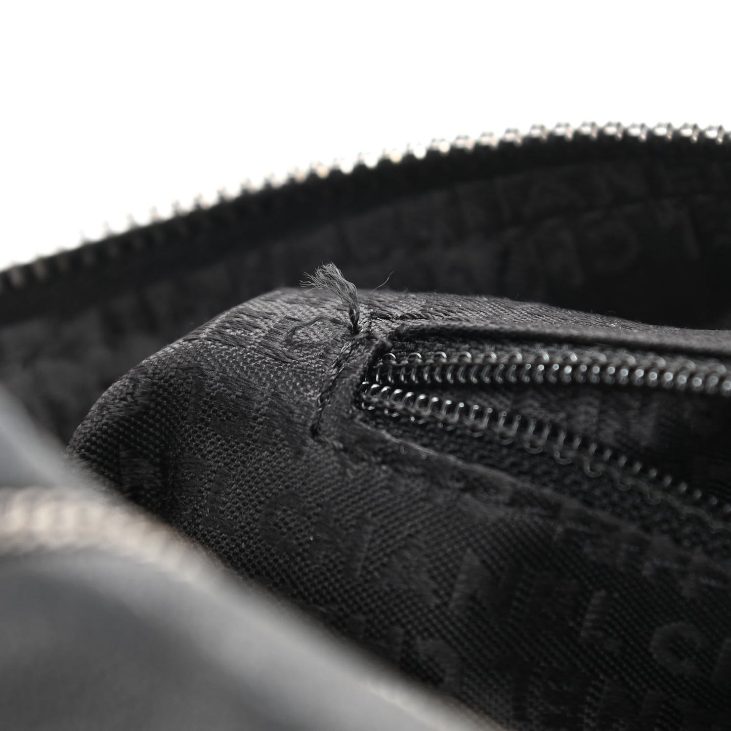 Calfskin Quilted Chain Stitch Bowler Bag Black