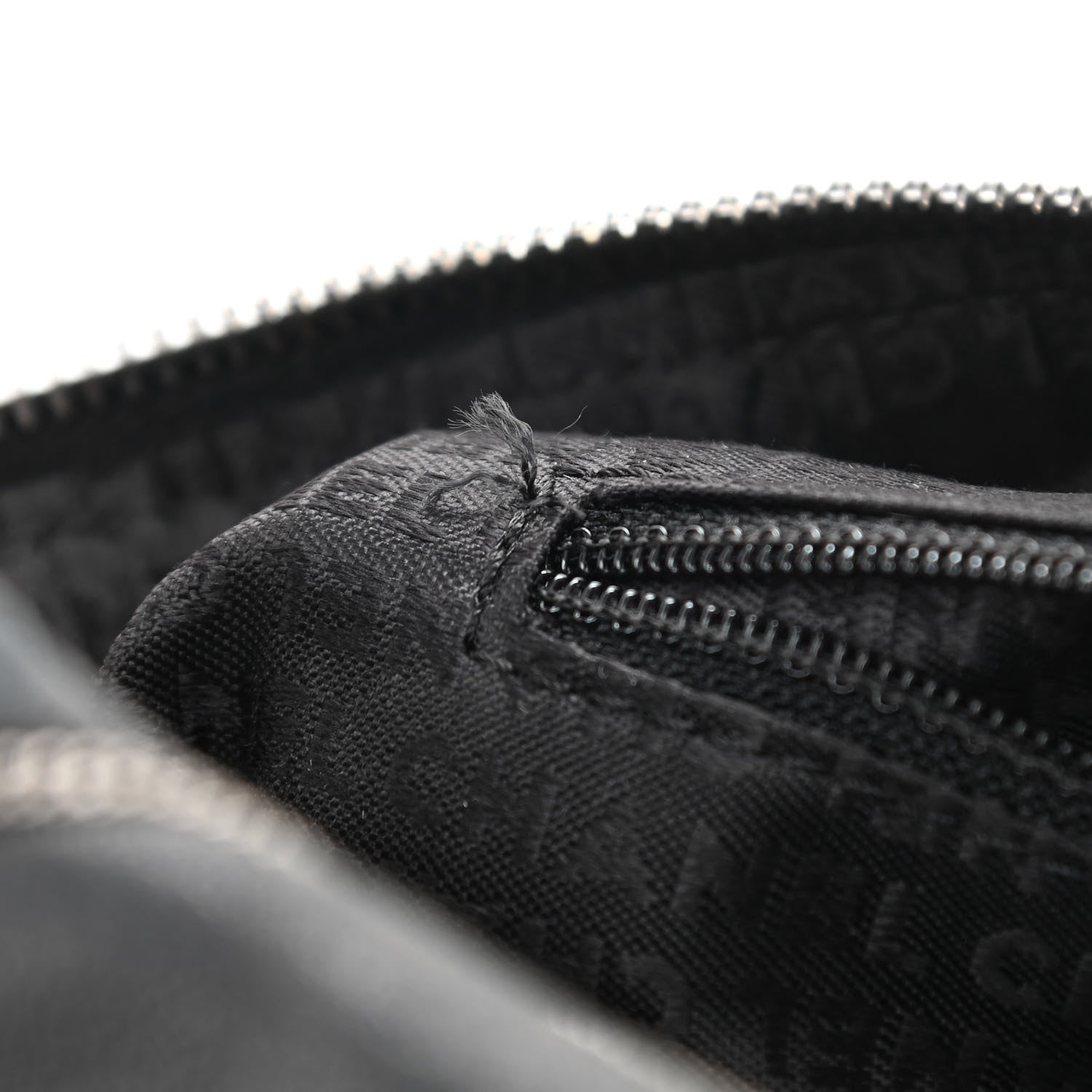 Chanel Calfskin Quilted Chain Stitch Bowler Bag Black 11 of 11