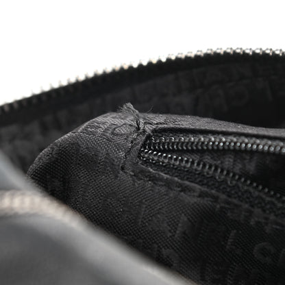 Chanel Calfskin Quilted Chain Stitch Bowler Bag Black 11 of 11