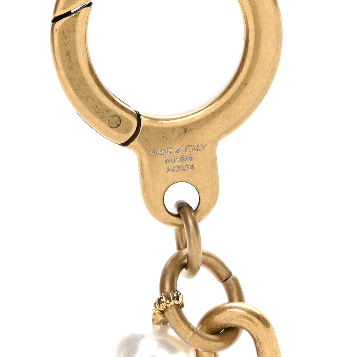 Louis Vuitton Chain Belt Pearls Bag Charm Belt Gold 3 of 4