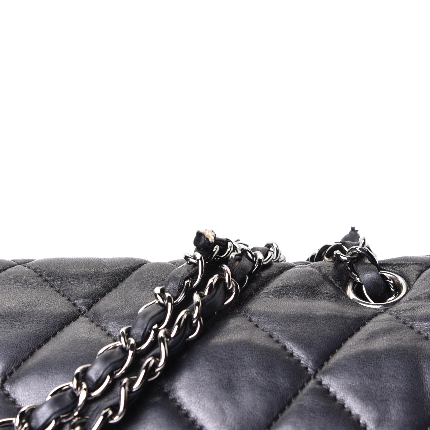 Chanel Lambskin Quilted Maxi Chanel 3 Flap Black 6 of 6