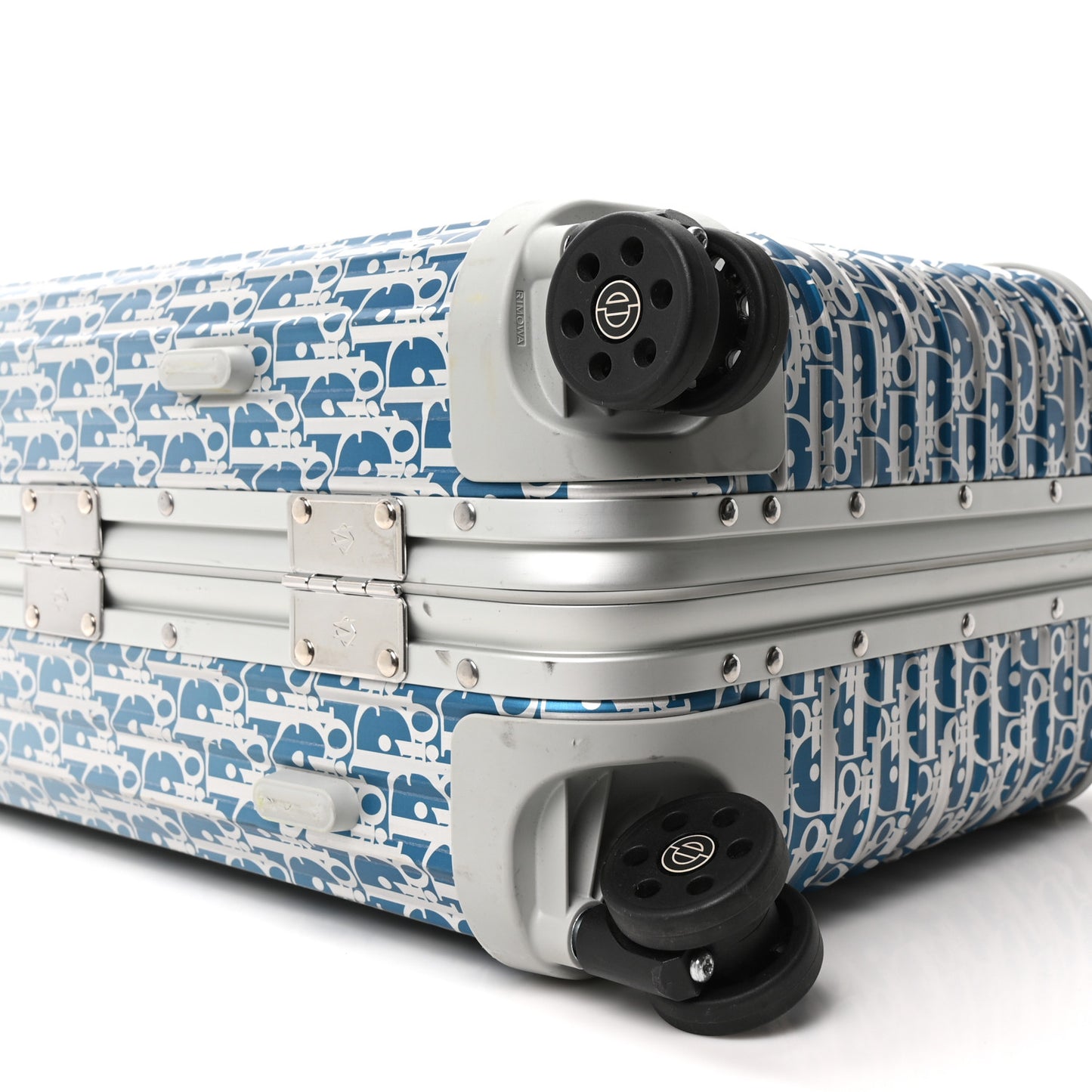 X RIMOWA Aluminum Gradient Cabin Luggage Blue Multi