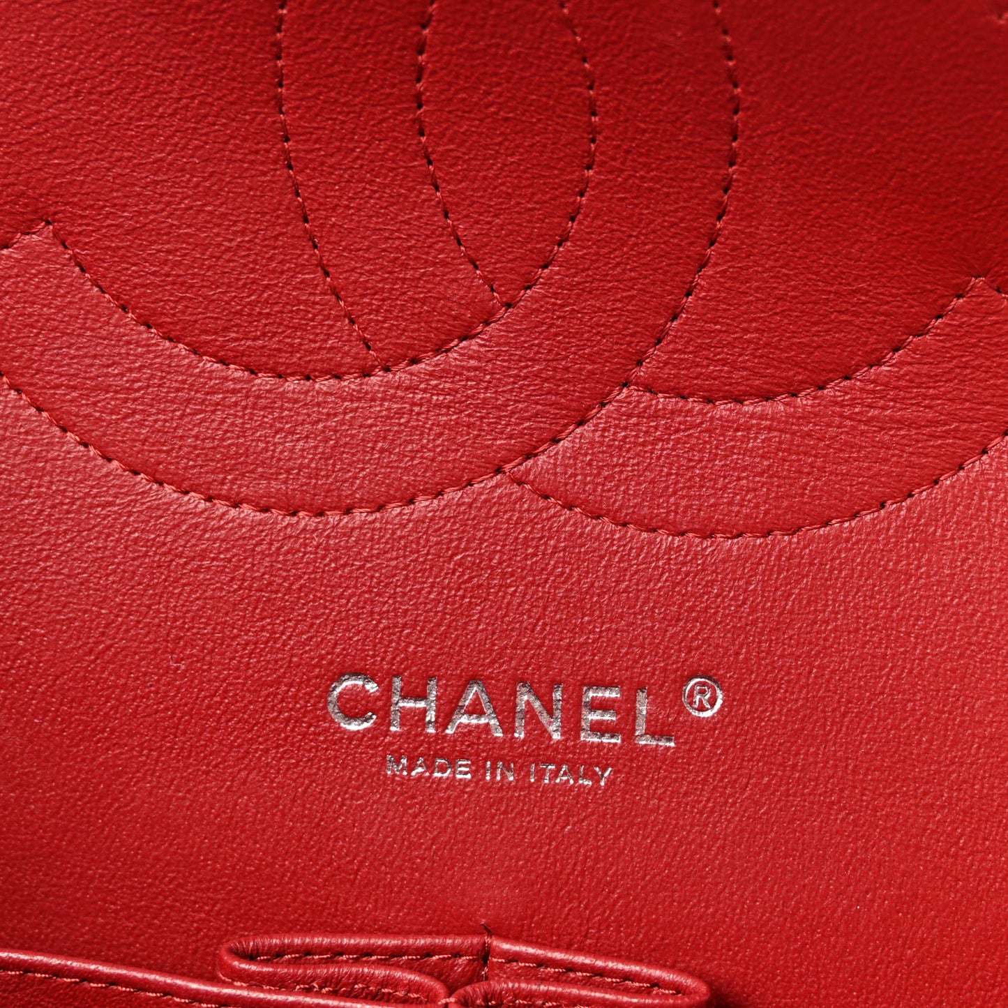 Caviar Quilted Jumbo Double Flap Red