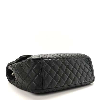 Chanel Calfskin Quilted Small XXL Travel Flap Bag Black 4 of 9
