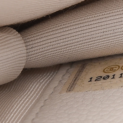 Chanel Caviar Timeless CC Wallet on Chain WOC White 8 of 11