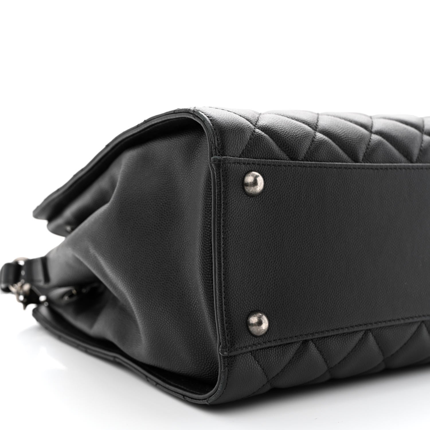 Chanel Caviar Quilted Medium CC Bucket Bag Black 9 of 10