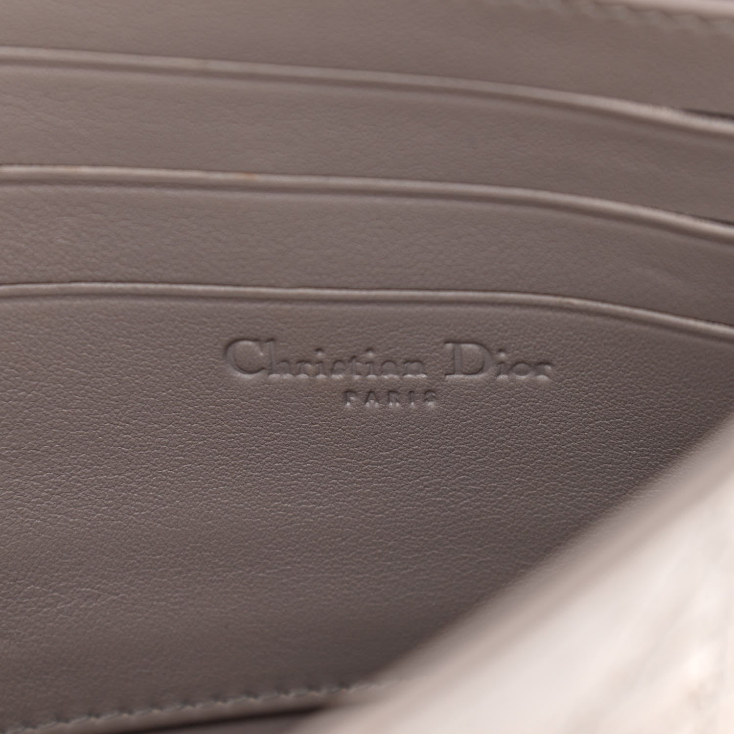 Christian Dior Patent Cannage New Lock Pouch Grey 6 of 11