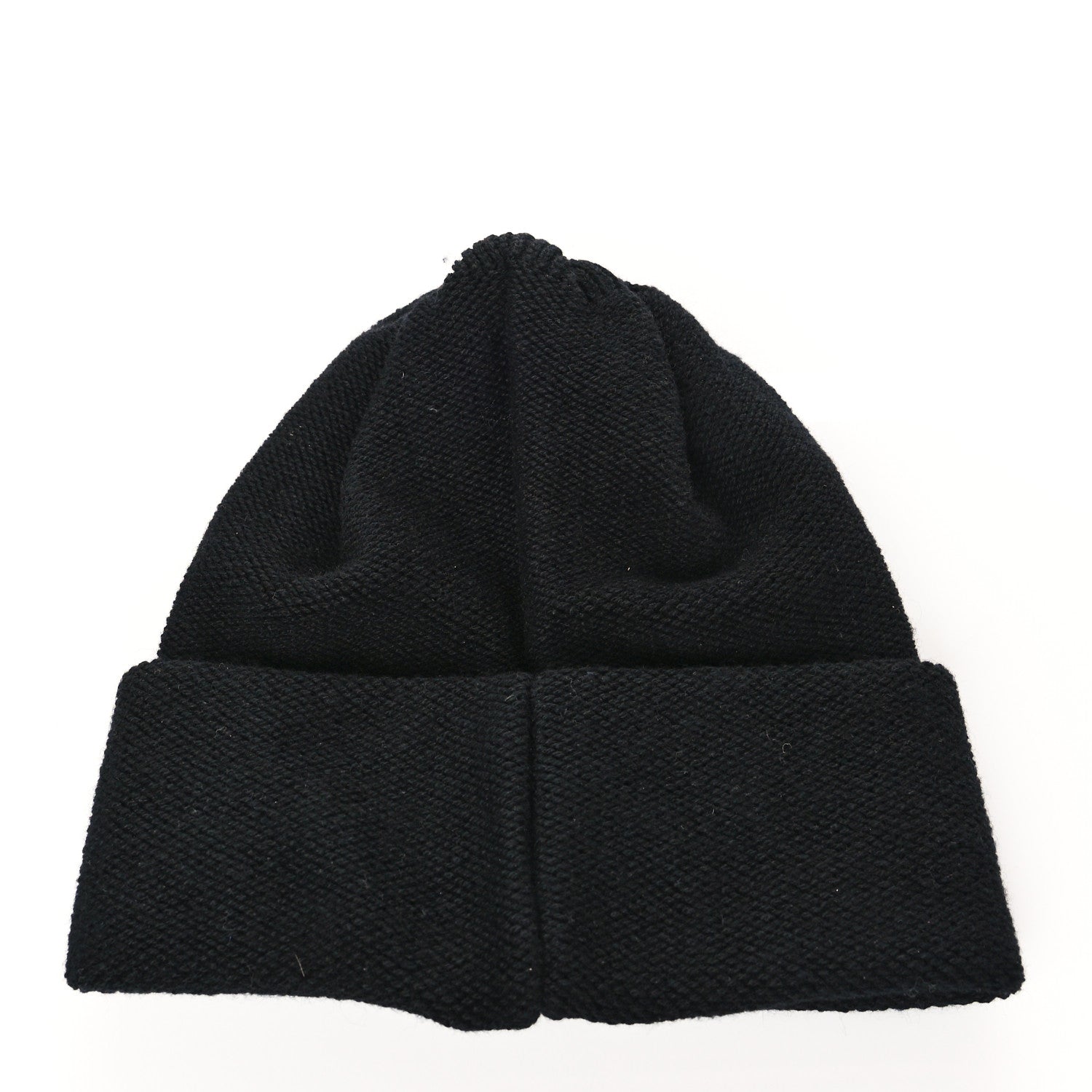 Chanel Cashmere CC Beanie Hat Black 2 of 5