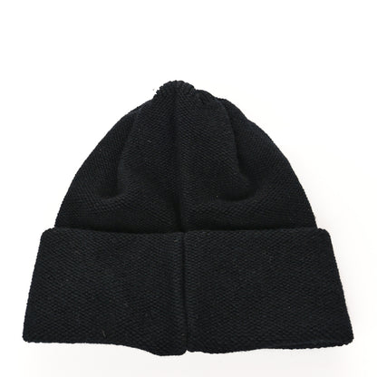Chanel Cashmere CC Beanie Hat Black 2 of 5