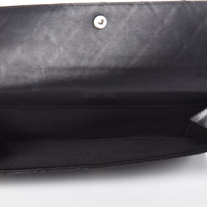 Chanel Lambskin Diamond Stitched Flap Wallet Black 10 of 15