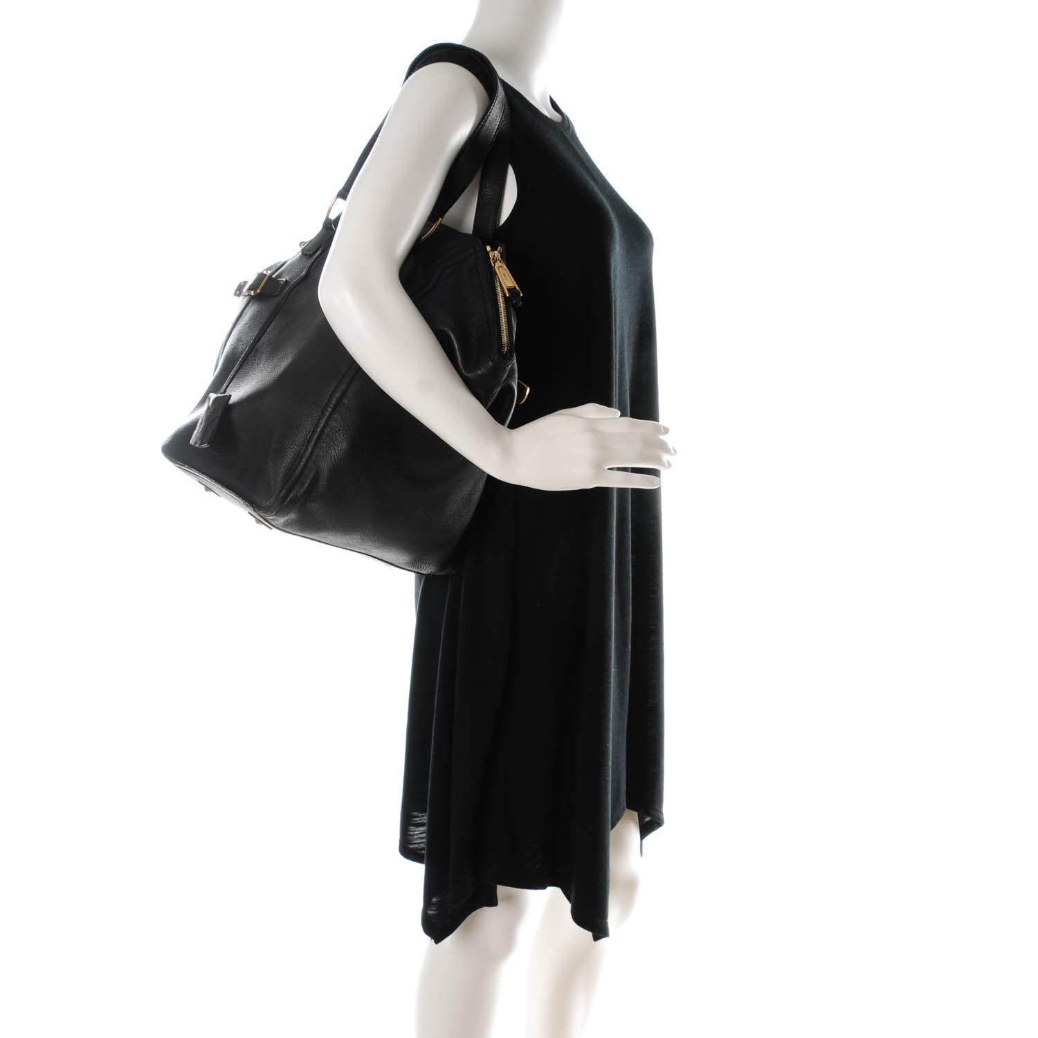 Saint Laurent Calfskin Medium Downtown Black 2 of 9