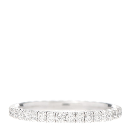Cartier 18K White Gold Diamond 2mm Etincelle de Cartier Wedding Band Ring 50 5.25 3 of 7