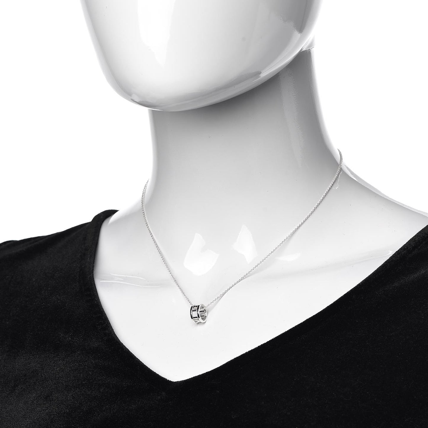 Sterling Silver Atlas Open Pendant Necklace
