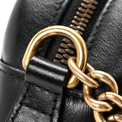 Gucci Calfskin Matelasse Small GG Marmont Chain Shoulder Bag Black 13 of 13