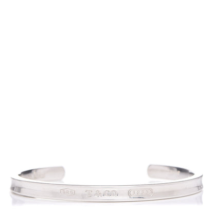 Tiffany Sterling Silver Narrow 1837 Cuff Bracelet 1 of 4